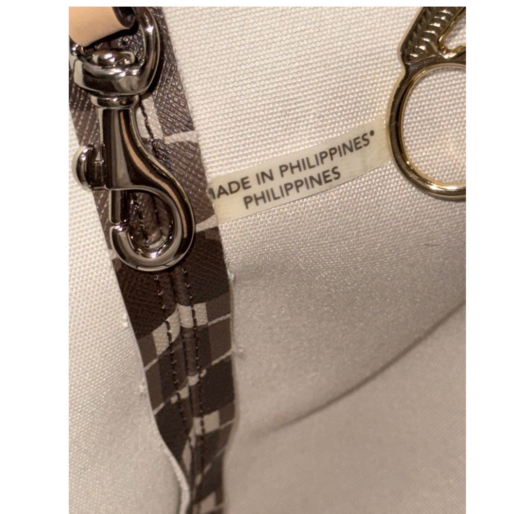 Coach 2013 Park Metro Splt Signature Tote Brown Tan Leather Trim F25673 NWT Read - Picture 8 of 16